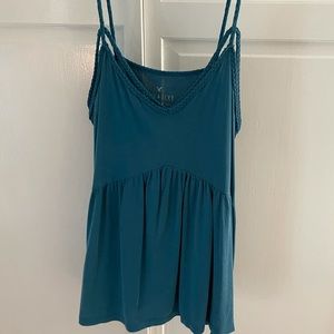 American Eagle dark teal tank top
